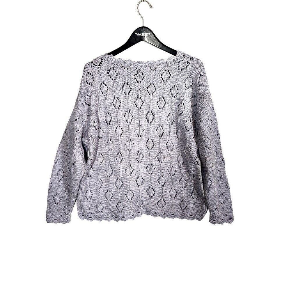 Claire Kennedy Hand Knit CROPPED Crochet Sweater Connemara Boxy