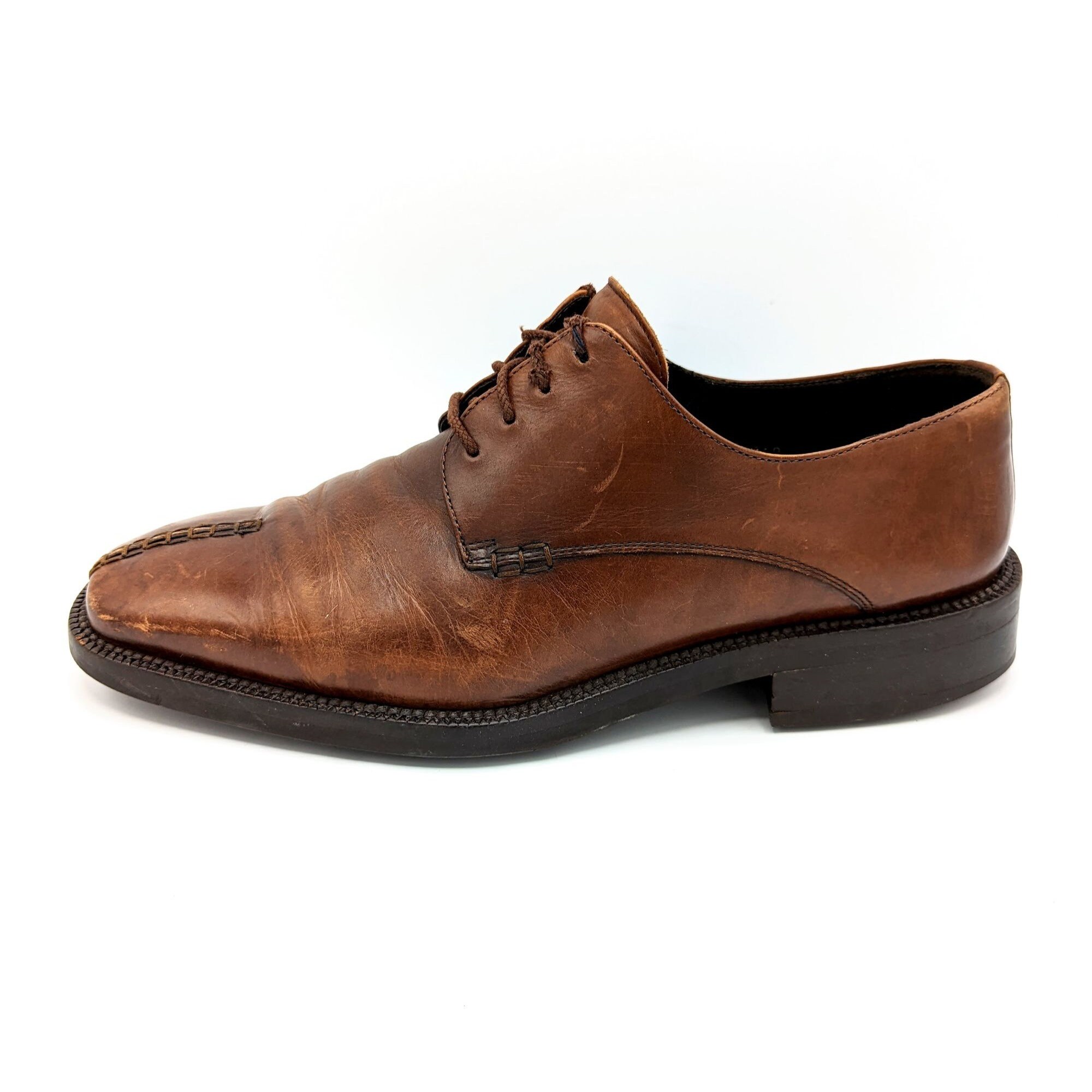 Men\'s Mezlan \'Pompei\' Dark Brown Leather Oxford Derby Lace Up Shoes Size 10 M Men main image 4