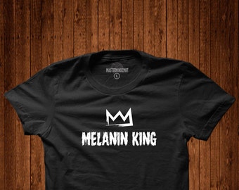 Melanin König Black History Month Black lebt Angelegenheit, schwarz stolz, Black Empowerment, Afrocentric, inspirierende Shirt, Geschenk für ihn