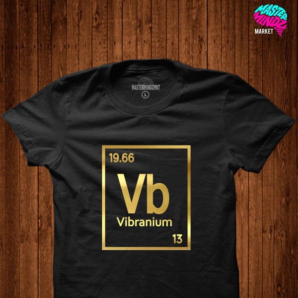 Vibranium Black Panther T'shirt, Gold Version Vibranium T'shirt (Gold Version)