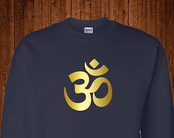 Om Sweatshirt, Om Symbol,  Namaste Shirt, Yoga Shirt, Yoga Clothing, Holistic Gifts, Aum-om symbol