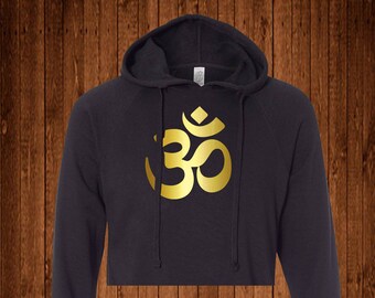Om Sweatshirt, Om Symbol, Cropped Sweatshirt, Namaste Shirt, Yoga Shirt, Yoga Clothing, Holistic Gifts, Aum-om symbol