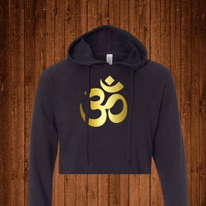 Om Sweatshirt, Om Symbol, Cropped Sweatshirt, Namaste Shirt, Yoga Shirt, Yoga Clothing, Holistic Gifts, Aum-om symbol