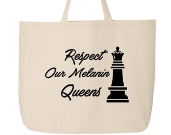 Respecteer onze Melanin Queens Tote tas