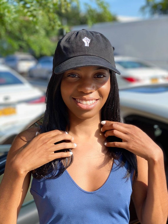 Power Fist Cap Dad Hat Black 