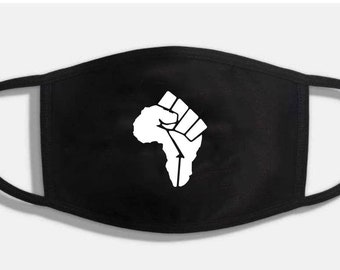 Afrikaans machts fist masker