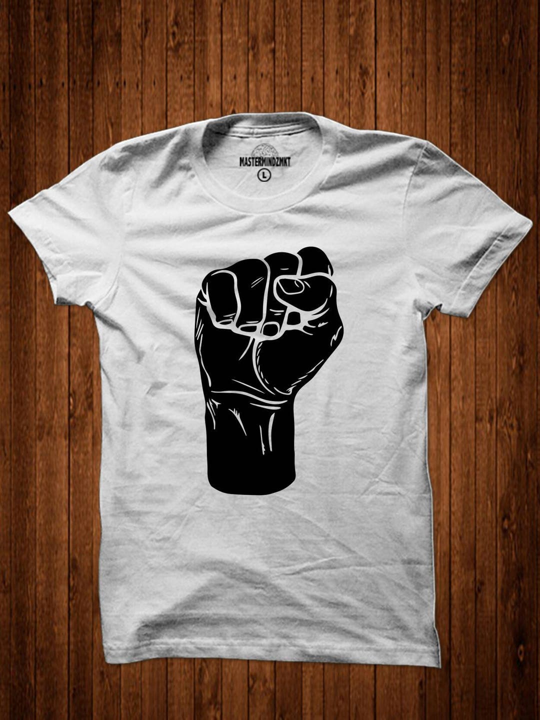 Power Fist Tee Unity Shirt Black Power Fist Black - Etsy