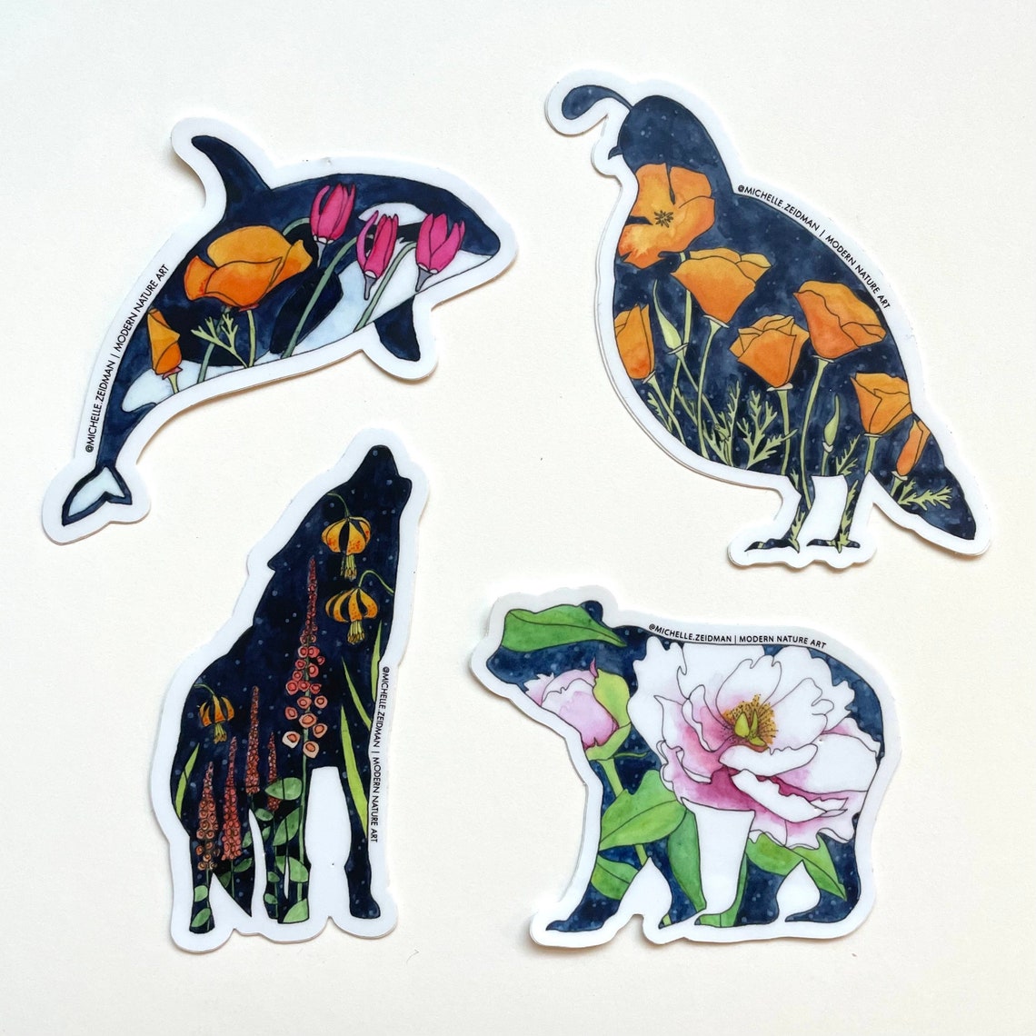 Wildlife Sticker Pack Etsy