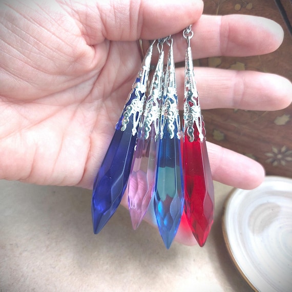 Collier sautoir pendule elfique cristal