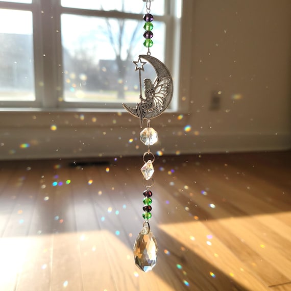 Attrape soleil fée cristal arc en ciel