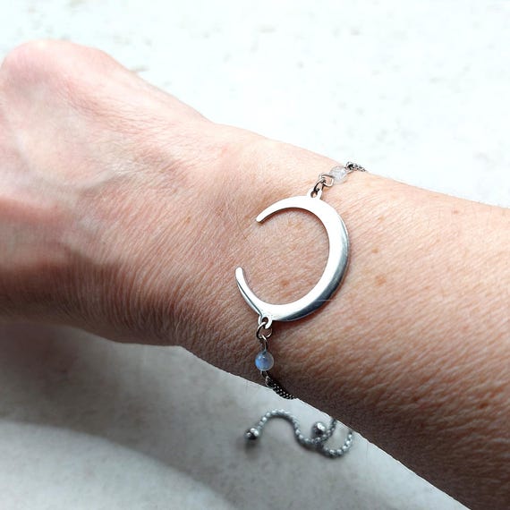 Bracelet Lune Pierre de Lune