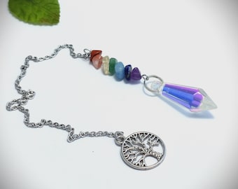 7 Chakras divinatory pendulum - dowsing - witchcraft tool - magnetism - healing - Chakra - witch oracle pendulum