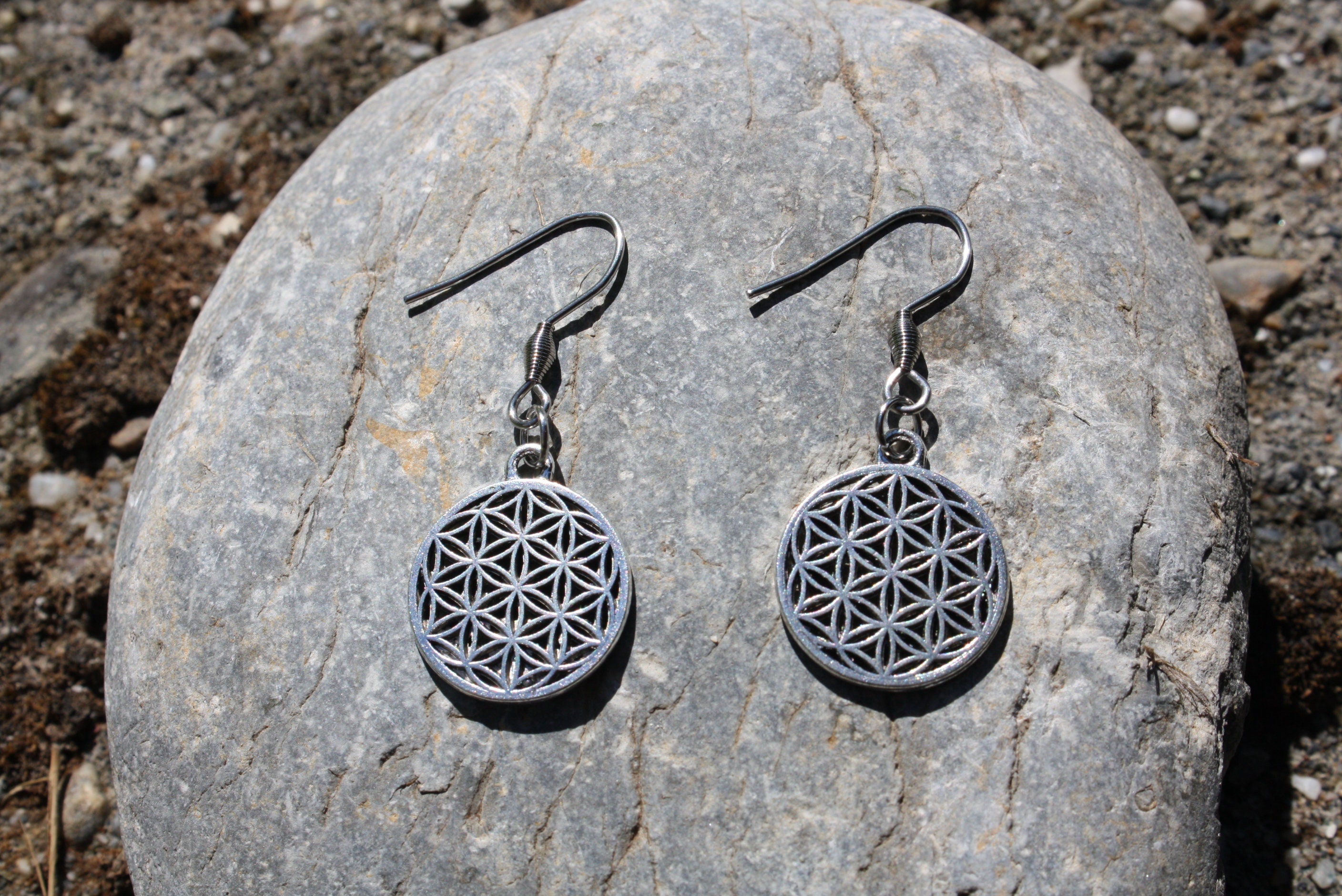 Flower of Life Earrings Seed of Life Circle of Life Etsy