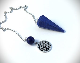 Lapis lazuli divinatory pendulum - Dowsing pendulum - Divinatory oracles - witchcraft tool - magnetism - Chakra - spiritual