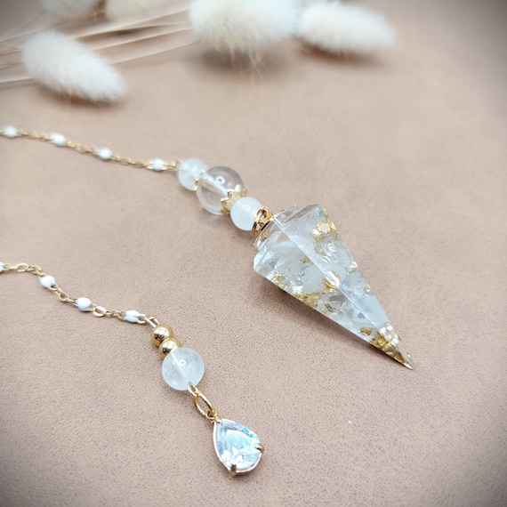 Pendule Cristalline Quartz clair
