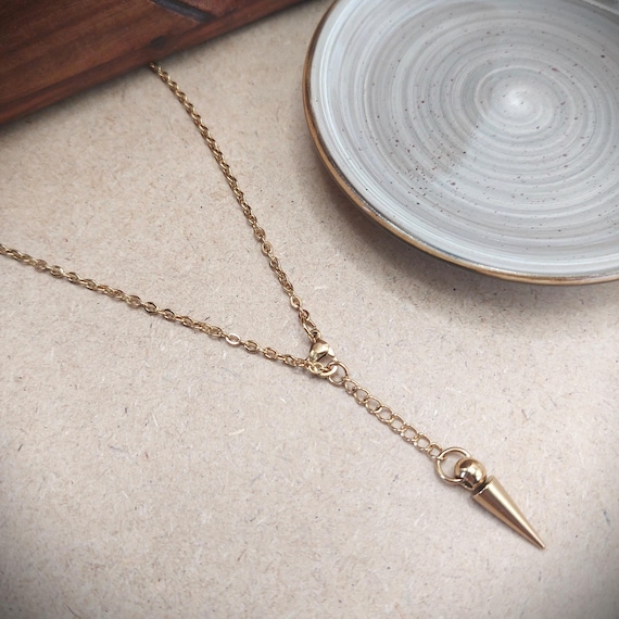 Collier pendule acier inoxydable