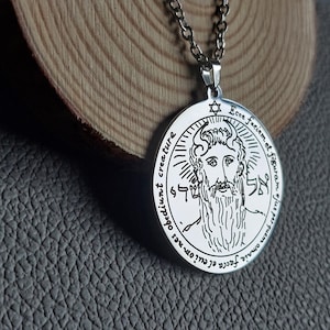 Salomo Talisman Amulet Ketting - Beschermende Talisman Hanger, Zegel van Salomo, Esoterische Sieraden, Mystiek, Hexagram, Bijbelse Koning