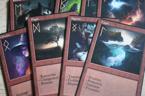 Cartes de tarot des runes