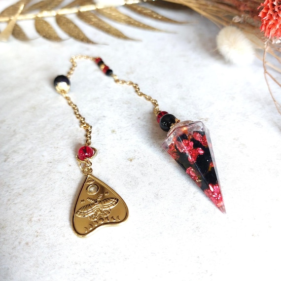 Pendule Obsidienne Noire et Planchette Ouija