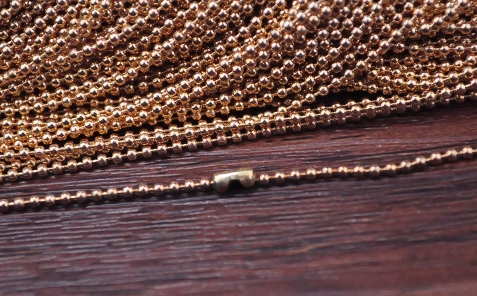 Wholesale Ball Chain 1.5mm25pcs KC Gold Ball Chain Necklaces Etsy