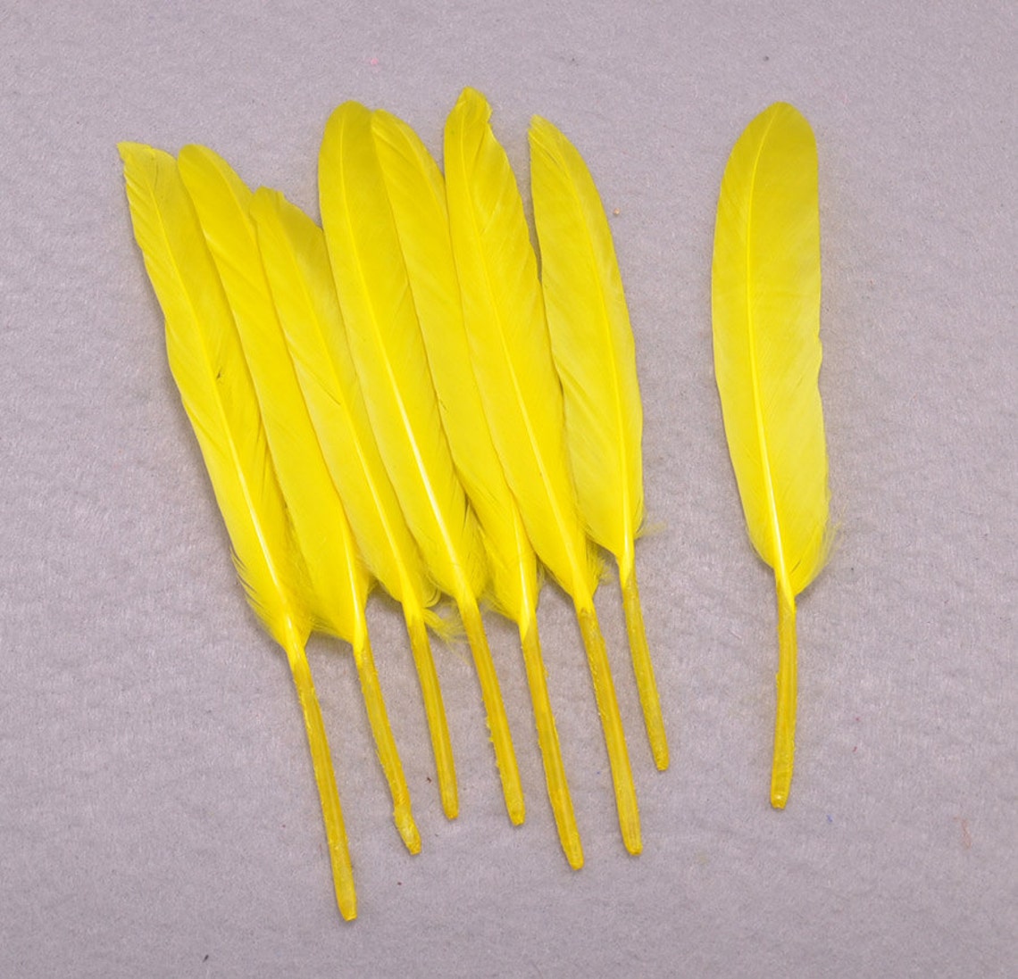 FeathersYellow Duck Feathers 50pcs Yellow Craft Feathers Etsy
