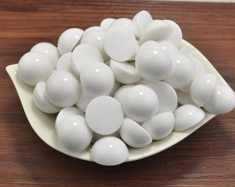 Acrylic Rhinestone-Round Flat Back White Rhinestones for Embellishment,Cabochon Jewels,Various Sizes Supply for Crafts, Art Projects