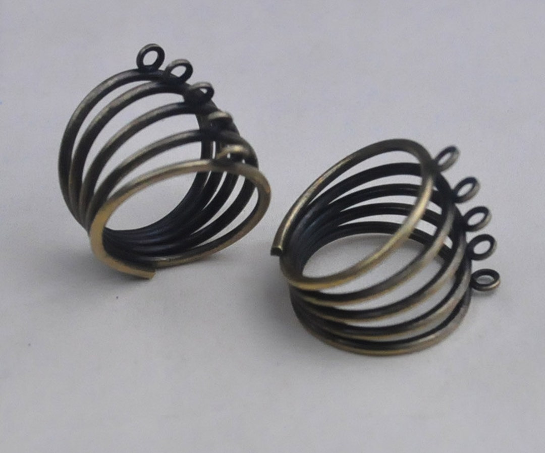 Wholesale Ring Blanks,15pcs Antique Bronze Rings With 5 Loops 5 Holes Settings Etsy