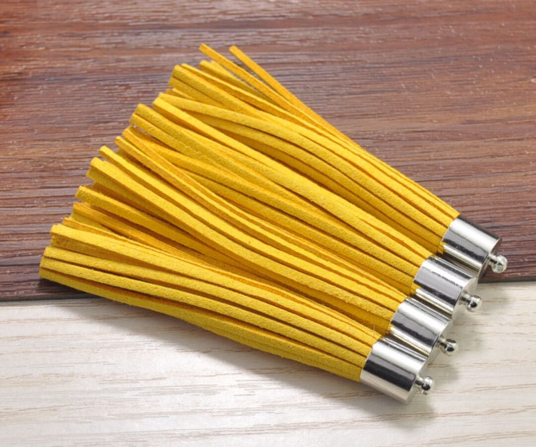 10pcs Long Tassels 3.14''golden Yellow Tasselstassel Etsy