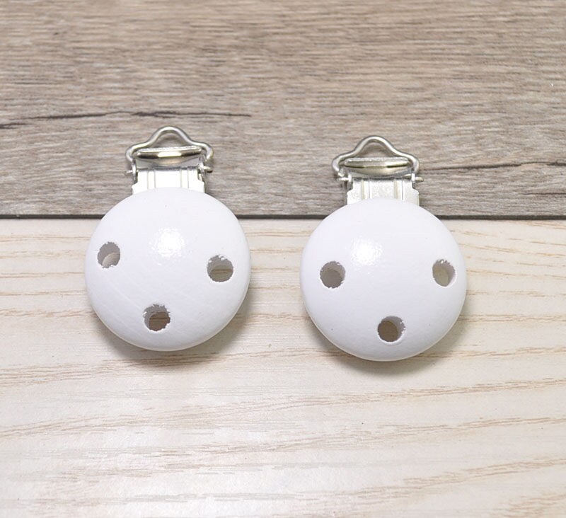 Pinzas de chupete madera Natural 5pc 30mm 118 '' | Etsy