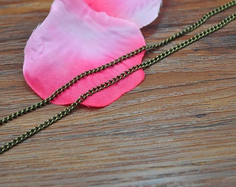 16ft(5meter) Metal Chains -1.5x2mm Antique Bronze Twisted Cable Link Chains,Open Link Chain,jewelry findings for bracelet