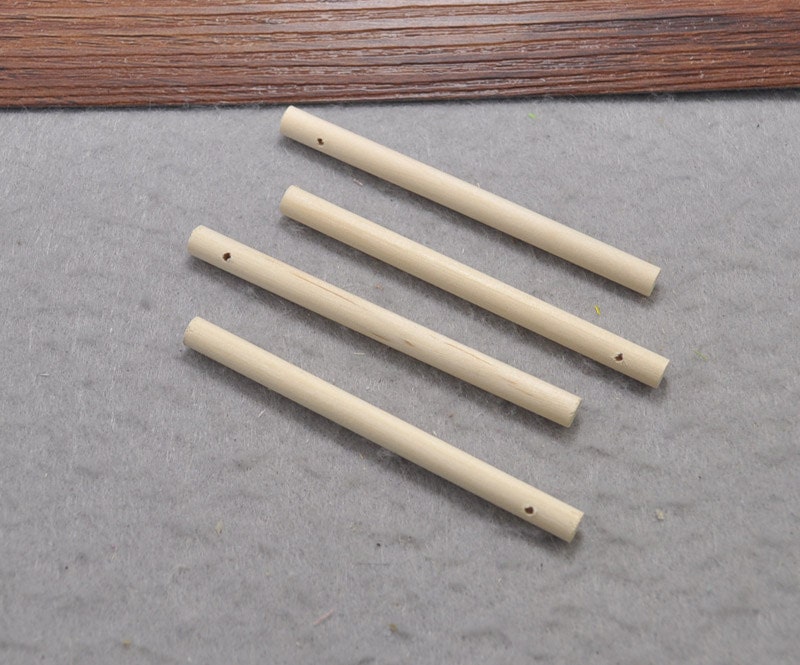 100pcs Natural madera largos palillos arte palos inacabado | Etsy