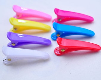 20pcs  Plastic Alligator Clips,Mixed Colors Hair Clips, DIY Hair Accessory