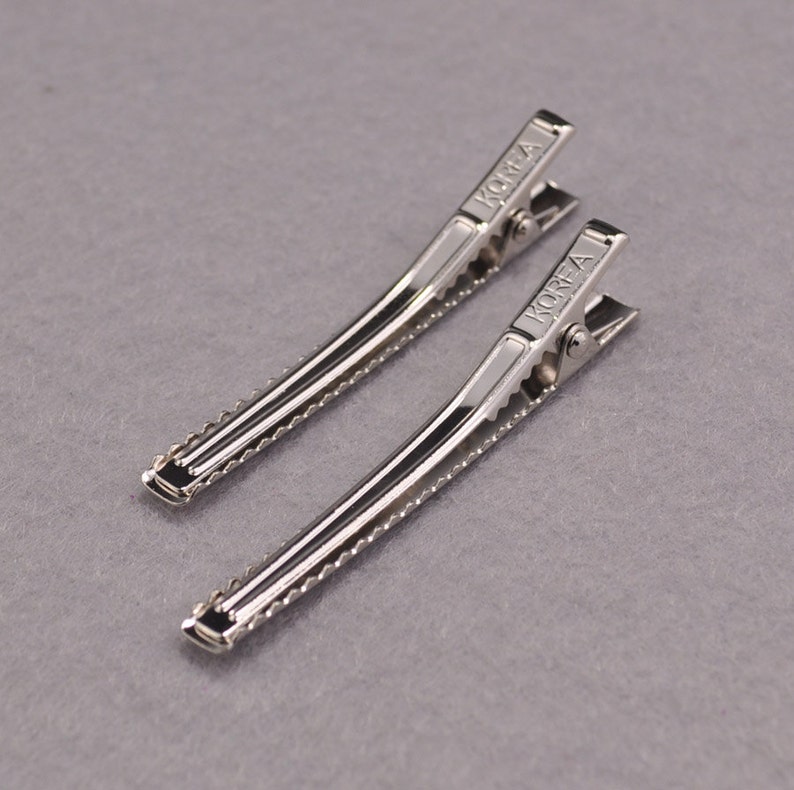 DIY Barrette Hair Clips Blanks60x6mm Silver Plated Alligator Etsy