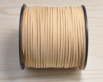 Leather Cord(2.5mm),Flat Faux Suede Cord,Leather String Cord Supply,Bracelet Necklace Making,Faux Vegan Suede Lace Jewelry Craft S11#