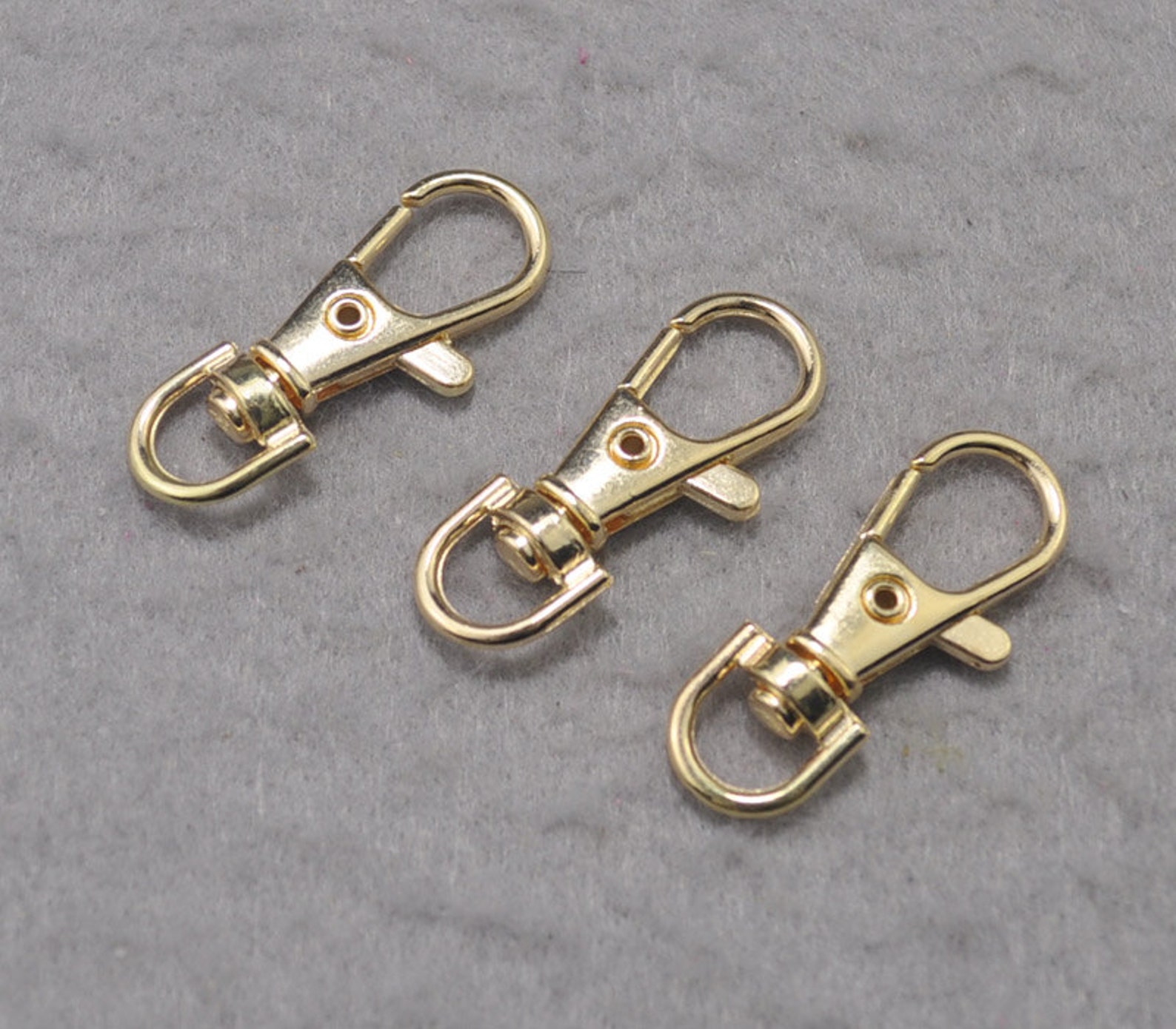 50pcs Large Gold Keychain Claspskeychain Connector Metal Etsy UK