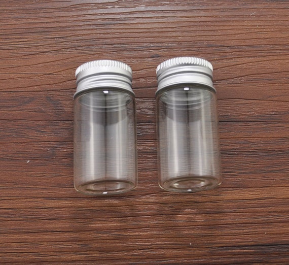 10pcs cute small empty glass vials-52x27mmclear glass bottle | Etsy