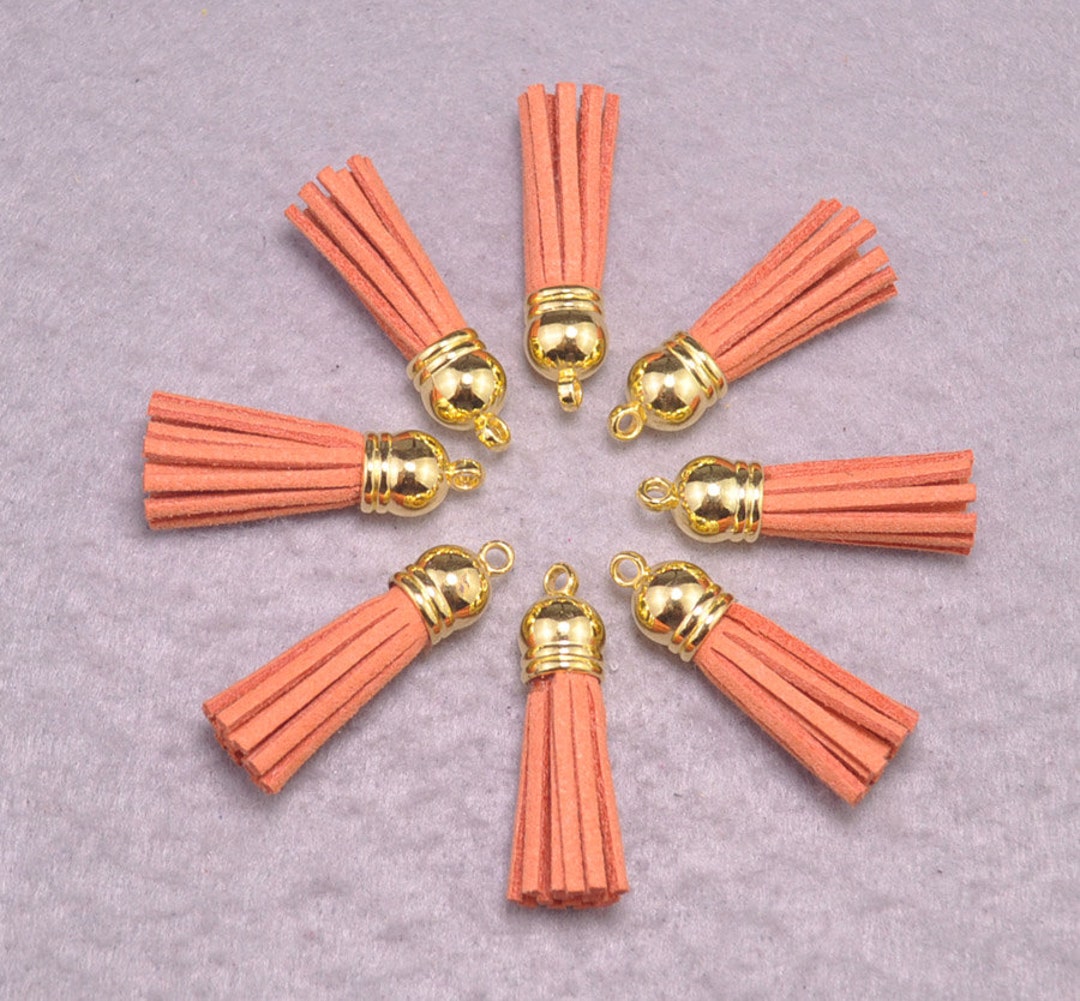 Tassels,25pcs Sandybrown Suede Leather Tassels, Fringe Tassel,faux