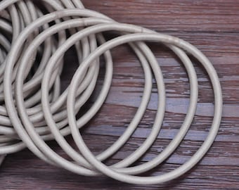50 stücke Haar Gummiband --beige elastische faden elastische schnur, haargummis, pferdeschwanz halter elastisch 2 mm