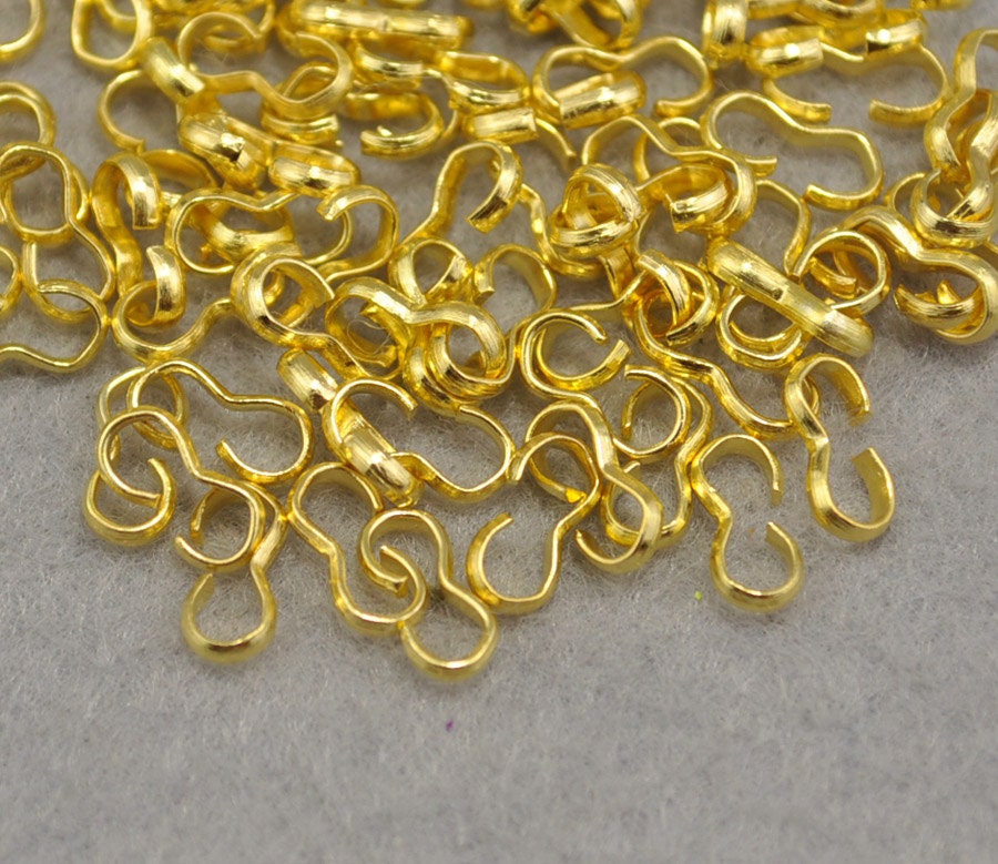 300pcs Gold Color Brass 8 Shaped / 3 Shaped Small Chain | Etsy