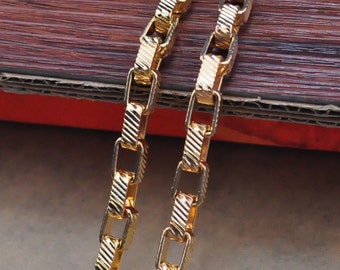 2m Metal Chains -11x7x4mm Gold Cable Link Iron Chains,Open Rectangle Link Chain,Jewelry Findings For Necklace