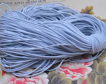 Ivory-White Elastic Cord--5m (5.46 Yds) Stretch Elastic Rope Srings,Thread Elastic Satin Cords--Diameter 2.5mm