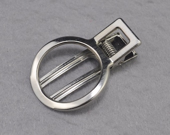 10pcs Ring Shape Head Clips, Alligator Hair Clips, DIY Hair Accessories, Silver Color, Hair Bow,Crafting Supplies(60mmx33mm)
