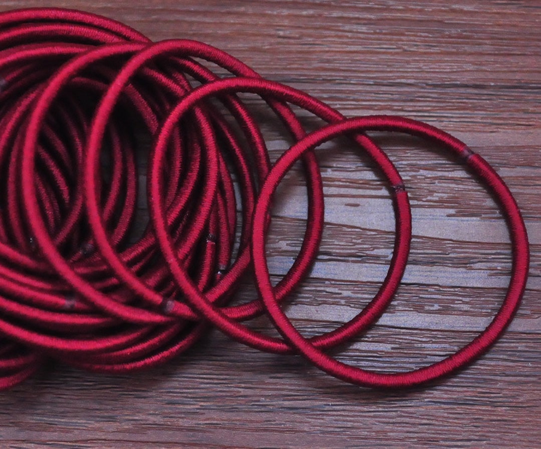 50pcs Elastic Cordsherry Hair Elastic Cord,hair Ties,ponytail Holder