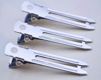Bulk 50 Pcs Blank Metal Double Prong Teeth Alligator Barrette Hair Clips 46 mm Bulk 50 Pcs Blank Metal Double Prong Teeth Alligator Barrette Hair Clips 46 mm