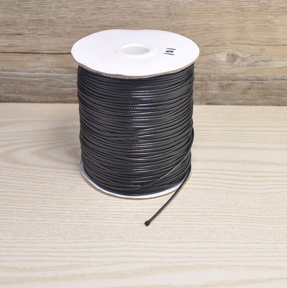 Cord Supply Black Waxed Cord, Korea Wax String,waxed