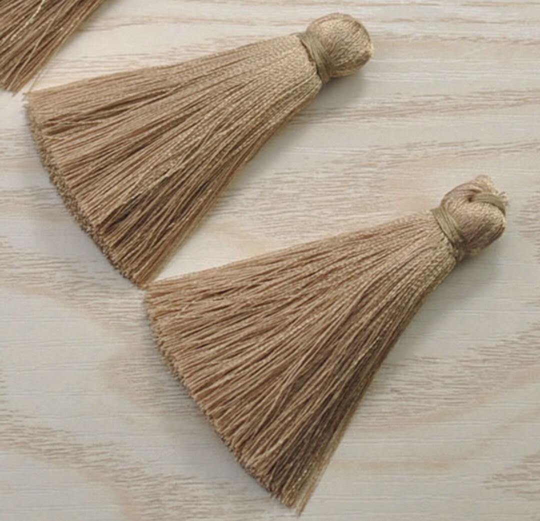 Lot De 100 Glands Pendentifs En Soie - Rose, Avec Anneau De 5 Cm, Pour Marque-pages, Bijoux, Décoration DIY