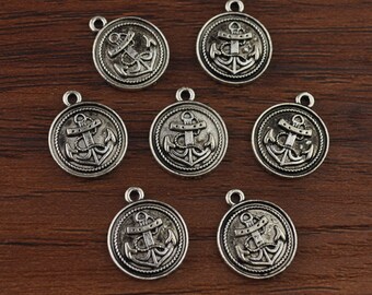 20ST Antik Silberton winzige Anker Charms, Anker Anhangern, Anker Charms Anschluss 15x15mm-A