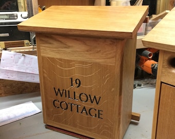 Oak post box dimensions Oak post box dimensions