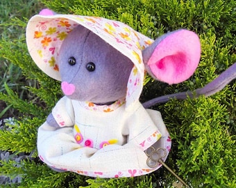 Patrón de ratón de trapo, Patrón de costura de peluche, Lindo peluche