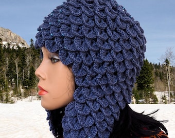 Hat pattern, Crochet bucket hat, Dragon hat pattern, Women hat, Crocodile stitch hat, Crochet hat tutorial, winter hat pattern